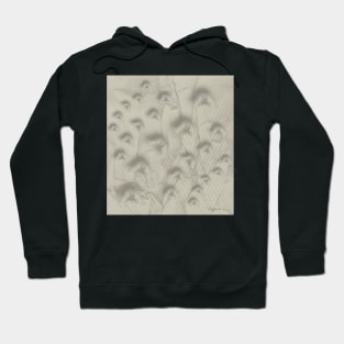 Butterfly swarm on textured chevron pattern Hoodie